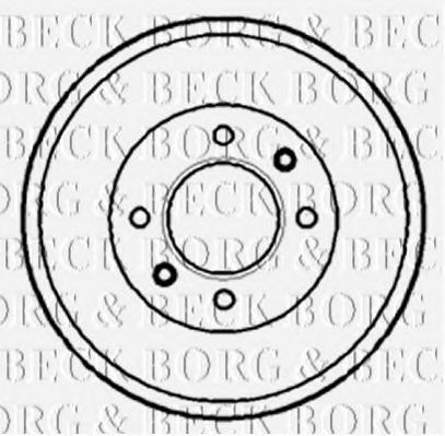 BORG & BECK BBR7072 Тормозной барабан BORG & BECK 