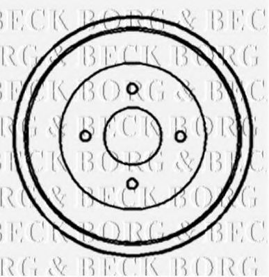 BORG & BECK BBR7090 Тормозной барабан BORG & BECK 