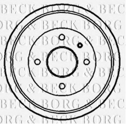 BORG & BECK BBR7091 Тормозной барабан BORG & BECK для VOLVO