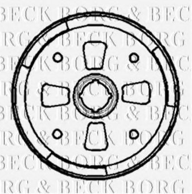 BORG & BECK BBR7094 Тормозной барабан для KIA
