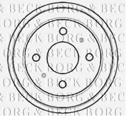 BORG & BECK BBR7096 Тормозной барабан BORG & BECK 