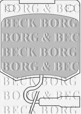 BORG & BECK BBP1000 Тормозные колодки BORG & BECK 