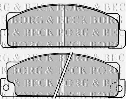 BORG & BECK BBP1004 Тормозные колодки BORG & BECK 
