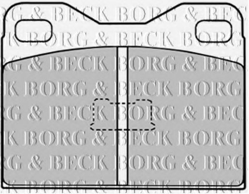 BORG & BECK BBP1006 Тормозные колодки BORG & BECK 