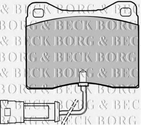 BORG & BECK BBP1008 Комплект тормозных колодок, дисковый тормоз BORG & BECK BBP1008 Комплект тормозных колодок, дисковый тормоз