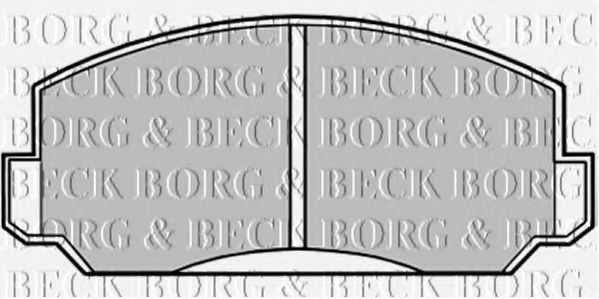 BORG & BECK BBP1009 Тормозные колодки BORG & BECK 
