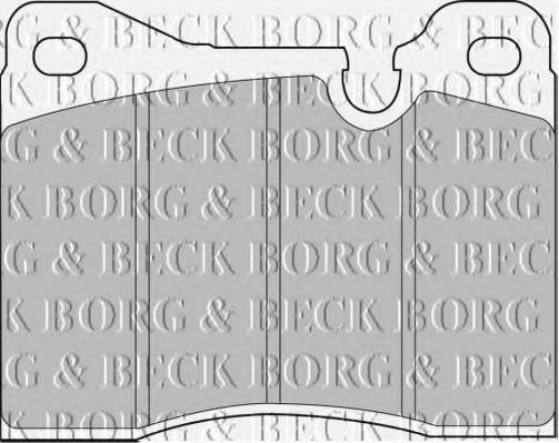 BORG & BECK BBP1014 Тормозные колодки BORG & BECK 