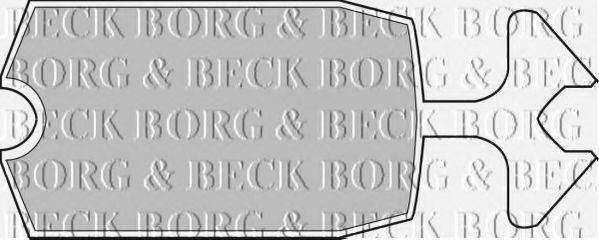 BORG & BECK BBP1034 Тормозные колодки BORG & BECK 