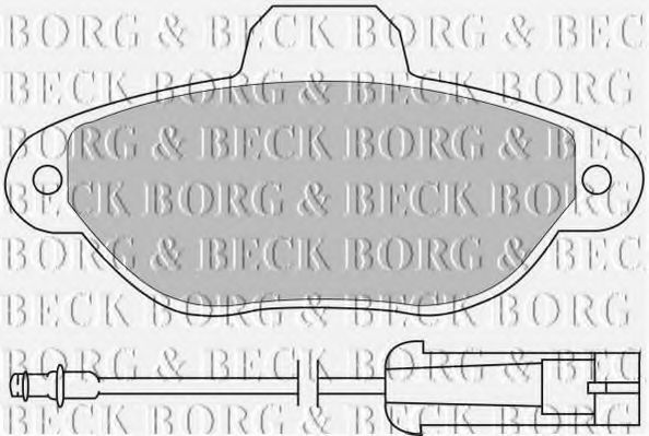 BORG & BECK BBP1059 Тормозные колодки BORG & BECK для FIAT