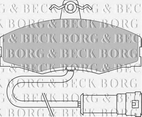 BORG & BECK BBP1060 Тормозные колодки BORG & BECK для SKODA
