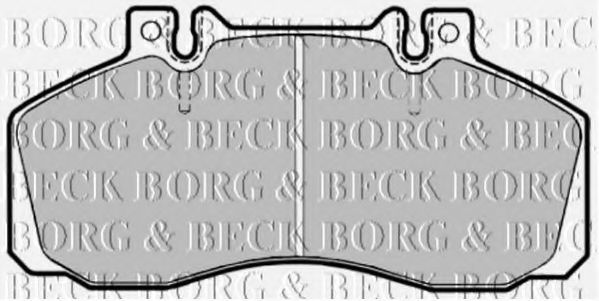 BORG & BECK BBP1121 Тормозные колодки BORG & BECK 