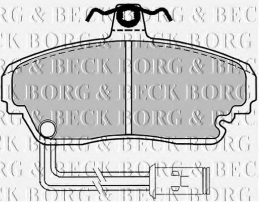 BORG & BECK BBP1128 Тормозные колодки BORG & BECK 