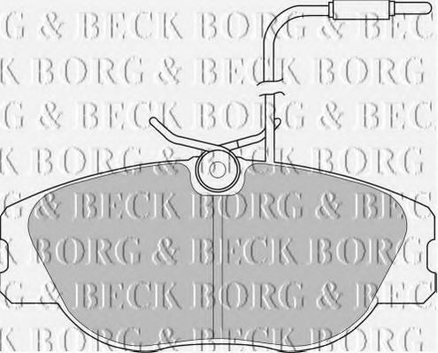 BORG & BECK BBP1134 Тормозные колодки BORG & BECK 