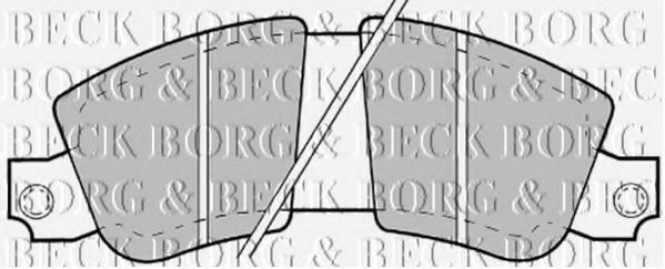 BORG & BECK BBP1183 Тормозные колодки BORG & BECK 