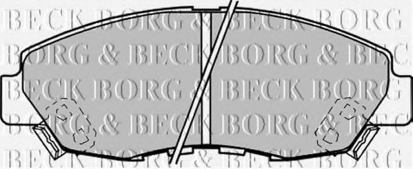 BORG & BECK BBP1187 Тормозные колодки BORG & BECK 