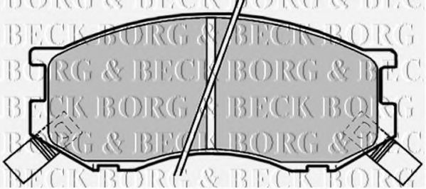 BORG & BECK BBP1190 Тормозные колодки BORG & BECK 