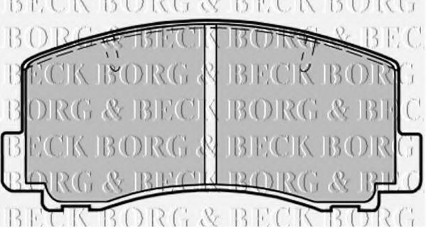 BORG & BECK BBP1198 Тормозные колодки BORG & BECK 