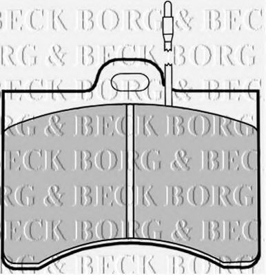 BORG & BECK BBP1201 Тормозные колодки BORG & BECK 