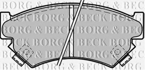 BORG & BECK BBP1215 Тормозные колодки BORG & BECK для SUBARU