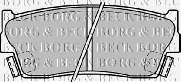 BORG & BECK BBP1228 Тормозные колодки BORG & BECK для SUZUKI