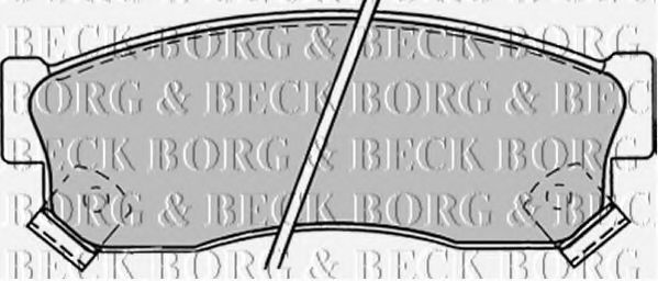 BORG & BECK BBP1244 Тормозные колодки BORG & BECK 