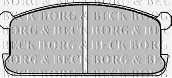 BORG & BECK BBP1251 Тормозные колодки BORG & BECK 