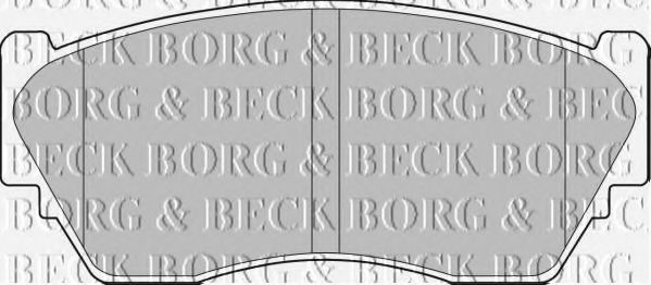 BORG & BECK BBP1253 Тормозные колодки BORG & BECK 