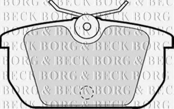 BORG & BECK BBP1261 Тормозные колодки BORG & BECK 