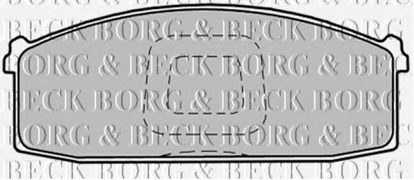 BORG & BECK BBP1280 Тормозные колодки BORG & BECK 