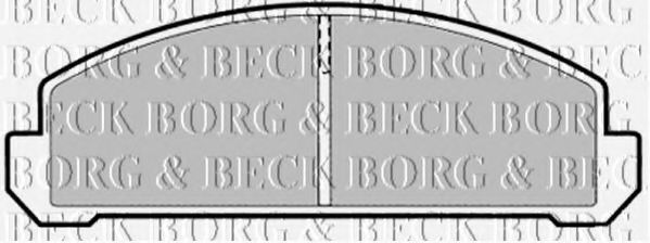 BORG & BECK BBP1289 Тормозные колодки BORG & BECK 