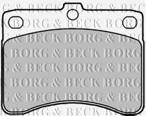 BORG & BECK BBP1303 Тормозные колодки BORG & BECK для DAIHATSU HIJET