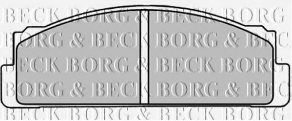 BORG & BECK BBP1310 Тормозные колодки BORG & BECK 