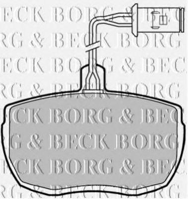 BORG & BECK BBP1320 Тормозные колодки BORG & BECK для LAND ROVER