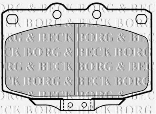 BORG & BECK BBP1323 Тормозные колодки BORG & BECK для MAZDA