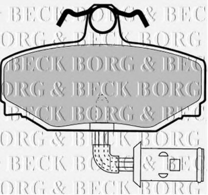 BORG & BECK BBP1332 Тормозные колодки BORG & BECK 