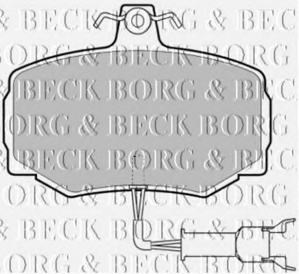 BORG & BECK BBP1333 Тормозные колодки BORG & BECK 