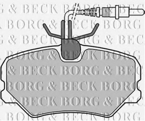BORG & BECK BBP1346 Тормозные колодки BORG & BECK для PEUGEOT