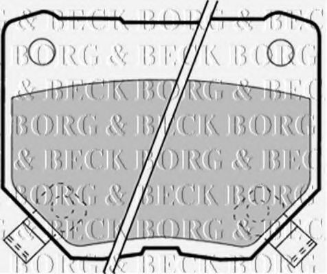 BORG & BECK BBP1349 Тормозные колодки BORG & BECK 