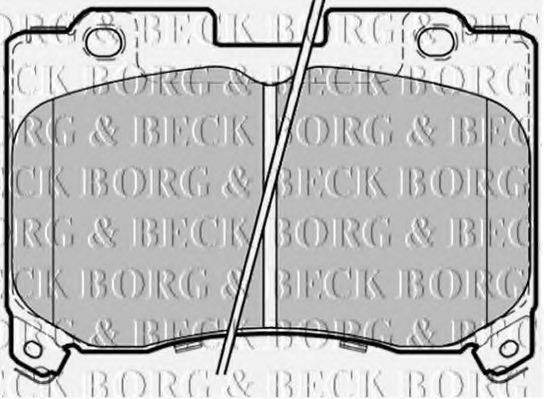 BORG & BECK BBP1354 Тормозные колодки BORG & BECK для TOYOTA