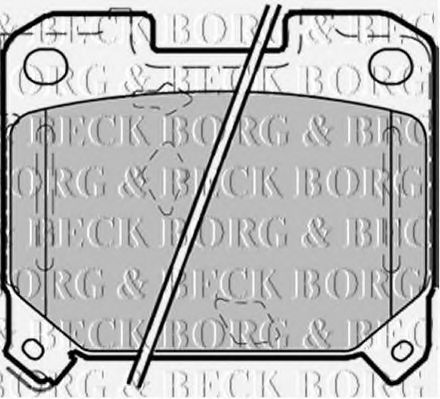 BORG & BECK BBP1355 Тормозные колодки BORG & BECK для TOYOTA