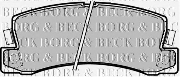 BORG & BECK BBP1371 Тормозные колодки BORG & BECK 
