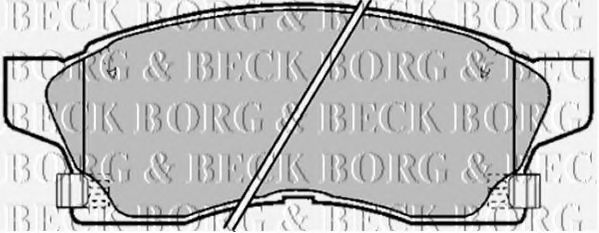 BORG & BECK BBP1373 Тормозные колодки BORG & BECK 