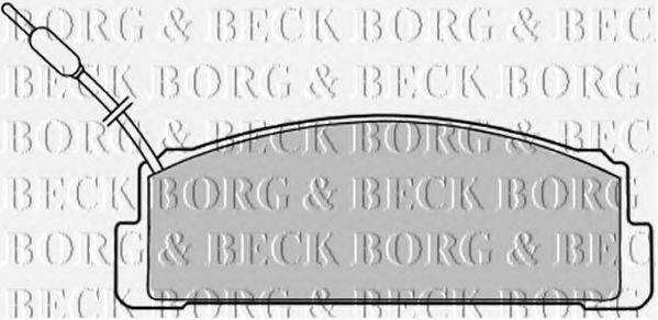 BORG & BECK BBP1376 Тормозные колодки BORG & BECK 