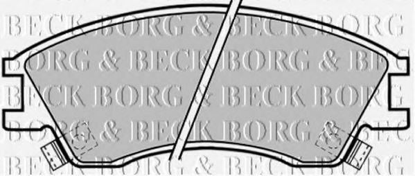 BORG & BECK BBP1378 Тормозные колодки BORG & BECK для SUBARU