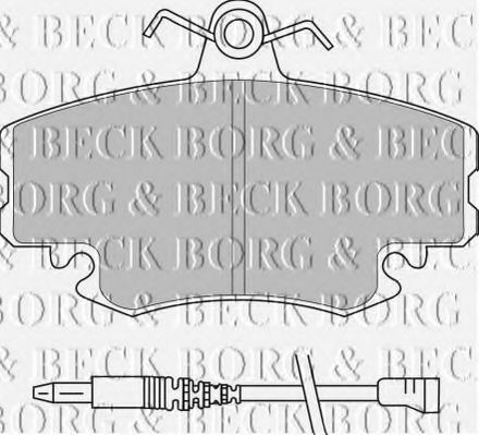 BORG & BECK BBP1397 Тормозные колодки BORG & BECK 