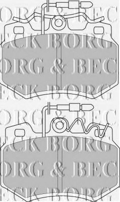 BORG & BECK BBP1403 Тормозные колодки BORG & BECK 