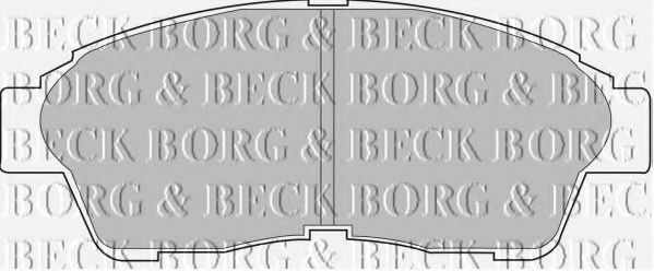 BORG & BECK BBP1502 Тормозные колодки BORG & BECK для TOYOTA