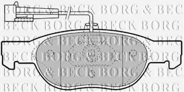BORG & BECK BBP1557 Тормозные колодки BORG & BECK для FIAT