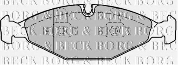 BORG & BECK BBP1568 Тормозные колодки BORG & BECK для JAGUAR