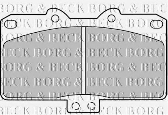 BORG & BECK BBP1574 Тормозные колодки BORG & BECK для MITSUBISHI